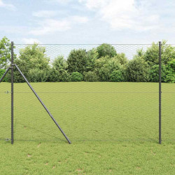 Słupek ogrodzeniowy. Szary 25 x 1,5 m (siatka 36 mm) Stal