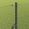 Słupek ogrodzeniowy. Szary 25 x 1,5 m (siatka 50 mm) Stal