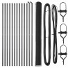 Słupek ogrodzeniowy. Szary 25 x 1,6 m (siatka 13 mm) Stal i PVC