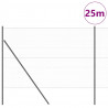 Słupek ogrodzeniowy. Szary 25 x 1,6 m (siatka 50 mm) Stal i PVC