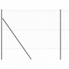 Słupek ogrodzeniowy. Szary 25 x 1,6 m (siatka 50 mm) Stal i PVC