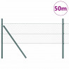 Słupek ogrodzeniowy. Szary 50 x 0,4 m (siatka 25 mm) Stal i PVC