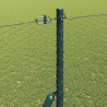 Słupek ogrodzeniowy. Szary 50 x 1,6 m (siatka 25 mm) Stal i PVC