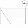 Słupek ogrodzeniowy. Srebrny 10 x 0,6 m (siatka 13 mm) Stal