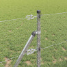 Słupek ogrodzeniowy. Srebrny 10 x 0,6 m (siatka 13 mm) Stal
