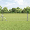 Słupek ogrodzeniowy. Srebrny 10 x 0,8 m (siatka 50 mm) Stal