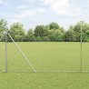 Słupek ogrodzeniowy. Srebrny 10 x 1,5 m (siatka 50 mm) Stal
