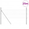 Słupek ogrodzeniowy. Srebrny 25 x 0,4 m (siatka 25 mm) Stal