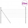 Słupek ogrodzeniowy. Srebrny 25 x 0,5 m (siatka 13 mm) Stal