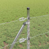 Słupek ogrodzeniowy. Srebrny 25 x 0,5 m (siatka 13 mm) Stal