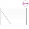 Słupek ogrodzeniowy. Srebrny 25 x 0,6 m (siatka 13 mm) Stal