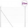 Słupek ogrodzeniowy. Srebrny 25 x 1,5 m (siatka 13 mm) Stal