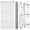 Słupek ogrodzeniowy. Srebrny 25 x 1,6 m (siatka 36 mm) Stal