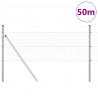 Słupek ogrodzeniowy. Srebrny 50 x 0,6 m (siatka 13 mm) Stal