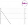Słupek ogrodzeniowy. Srebrny 50 x 0,6 m (siatka 36 mm) Stal