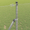 Słupek ogrodzeniowy. Srebrny 50 x 1 m (siatka 13 mm) Stal