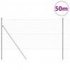 Słupek ogrodzeniowy. Srebrny 50 x 1,4 m (siatka 36 mm) Stal