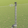 Słupek ogrodzeniowy. Srebrny 50 x 1,5 m (siatka 13 mm) Stal
