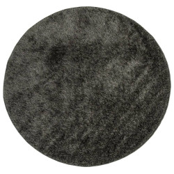 Dywan ISTAN z długim runem, połyskujący, antracytowy, Ø 80 cm