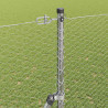 Słupek ogrodzeniowy. Srebrny 50 x 1,6 m (siatka 25 mm) Stal