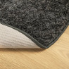 Dywan ISTAN z długim runem, połyskujący, antracytowy, Ø 80 cm