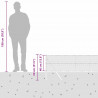 Słupek ogrodzeniowy. Srebrny 100 x 0,4 m (siatka 36 mm) Stal