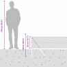 Słupek ogrodzeniowy. Srebrny 100 x 0,5 m (siatka 13 mm) Stal