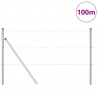 Słupek ogrodzeniowy. Srebrny 100 x 0,6 m (mesh 50 mm) Stal