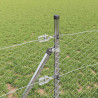 Słupek ogrodzeniowy. Srebrny 100 x 0,8 m (siatka 36 mm) Stal