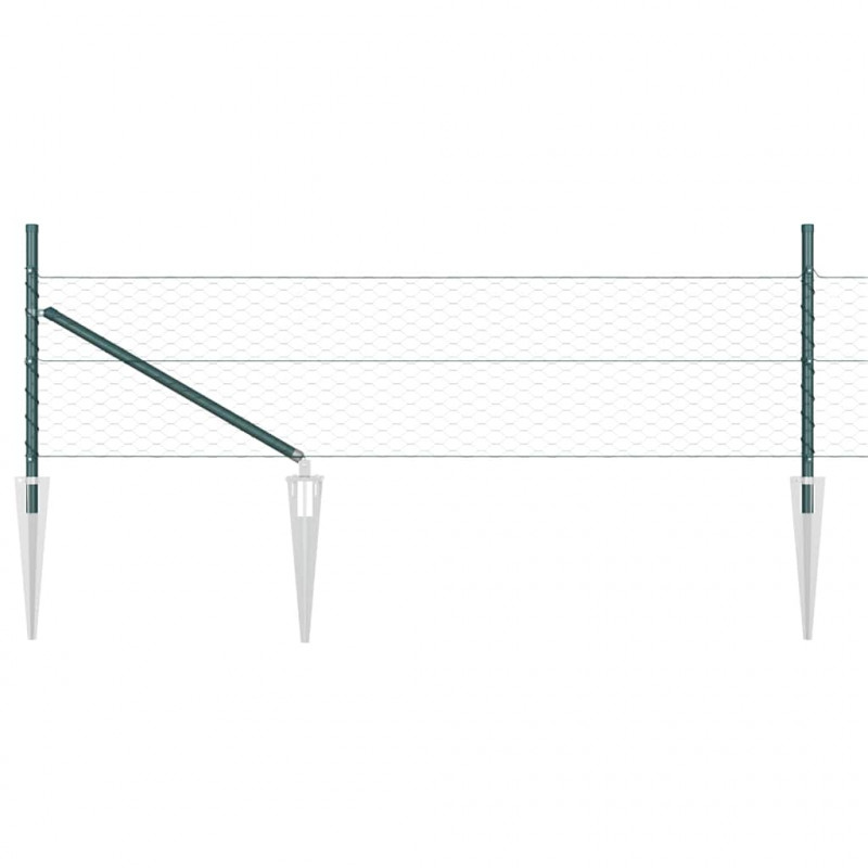 Słupek ogrodzeniowy. Zielony 10 x 0,5 m (siatka 36 mm)
