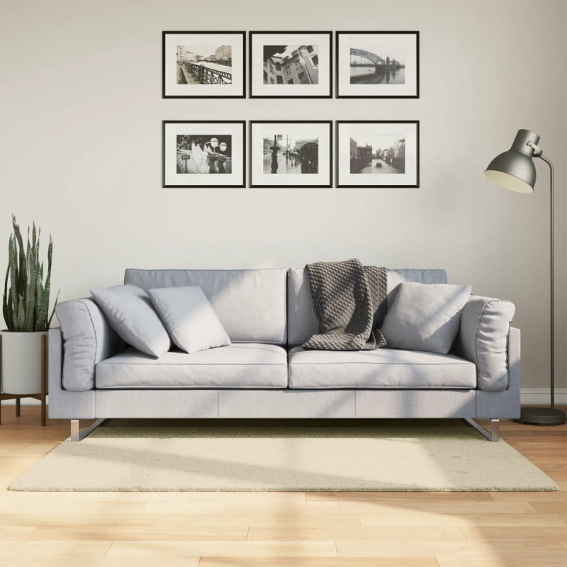 Dywan HUARTE z krótkim włosiem, kremowy, 80x150 cm