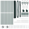 Słupek ogrodzeniowy. Zielony 25 x 1 m (siatka 13 mm) Stal