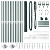 Słupek ogrodzeniowy. Zielony 25 x 1,5 m (siatka 13 mm) Stal