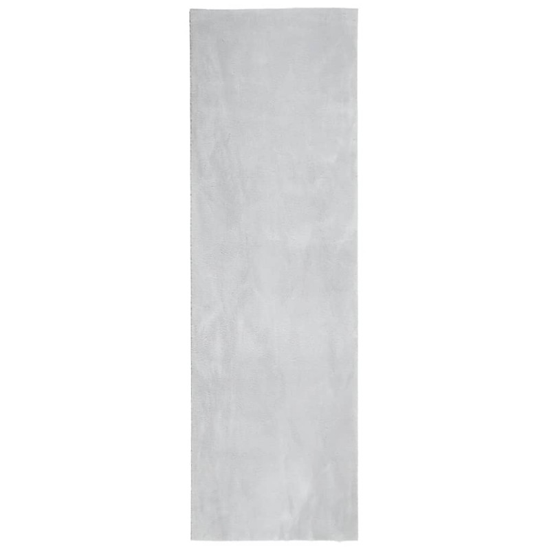 Dywan HUARTE z krótkim włosiem, szary, 80x250 cm