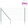 Słupek ogrodzeniowy. Zielony 50 x 1 m (siatka 36 mm) Stal i PVC