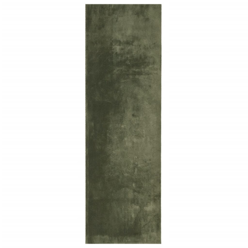 Dywan HUARTE z krótkim włosiem, zielony, 80x250 cm