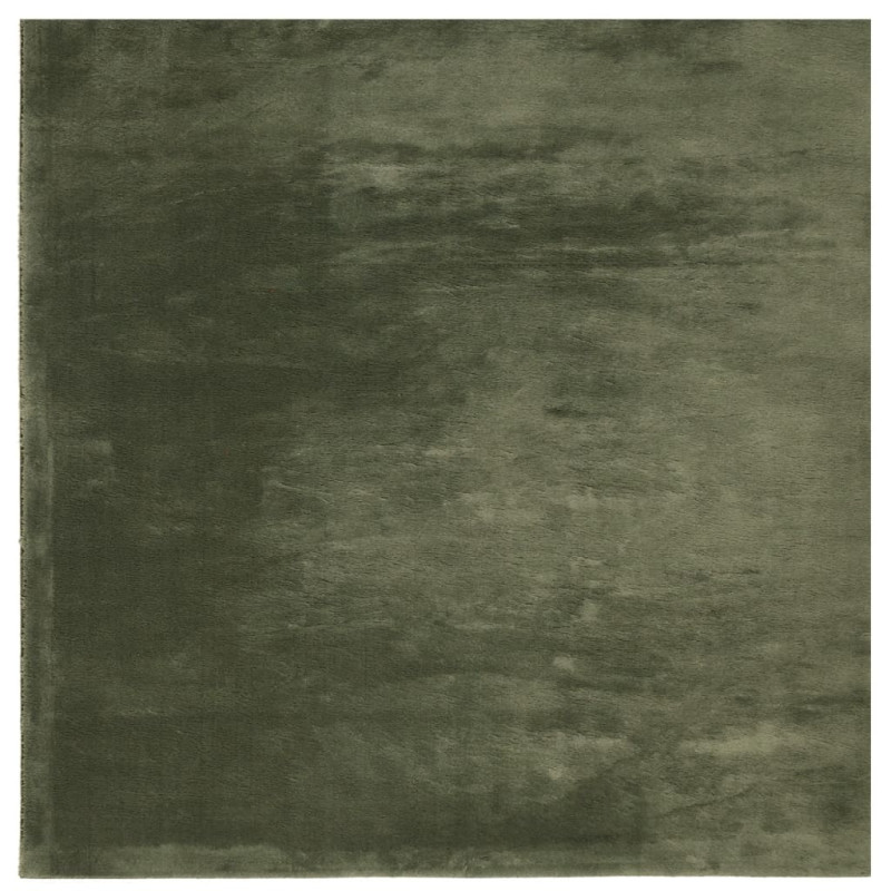 Dywan HUARTE z krótkim włosiem, zielony, 240x240 cm