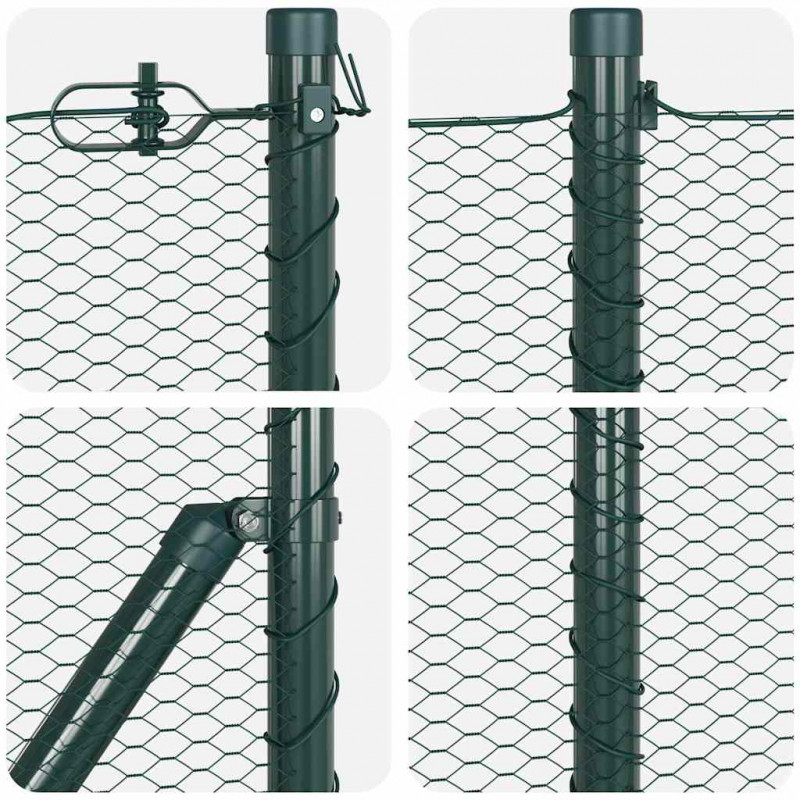 Słupek ogrodzeniowy. Zielony 100 x 0,5 m (siatka 13 mm)
