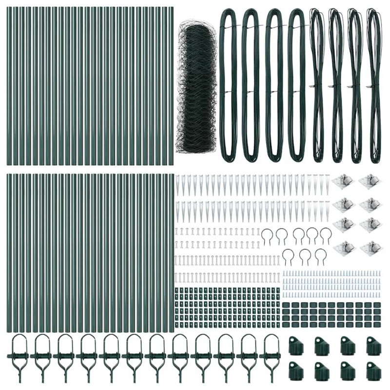 Słupek ogrodzeniowy. Zielony 100 x 0,5 m (siatka 50 mm)
