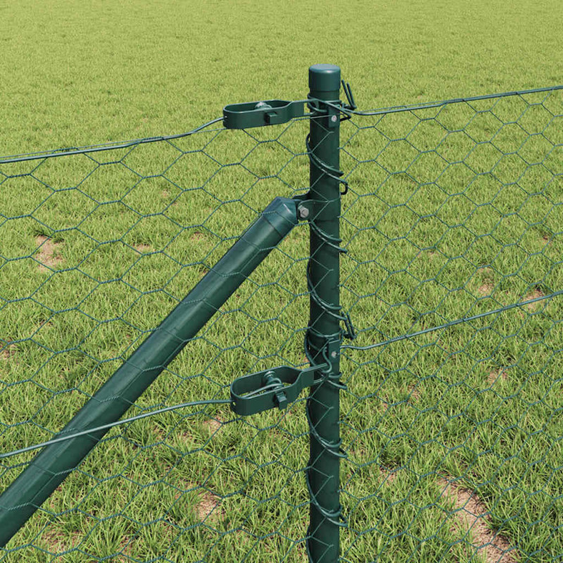 Słupek ogrodzeniowy. Zielony 100 x 0,6 m (siatka 36 mm)