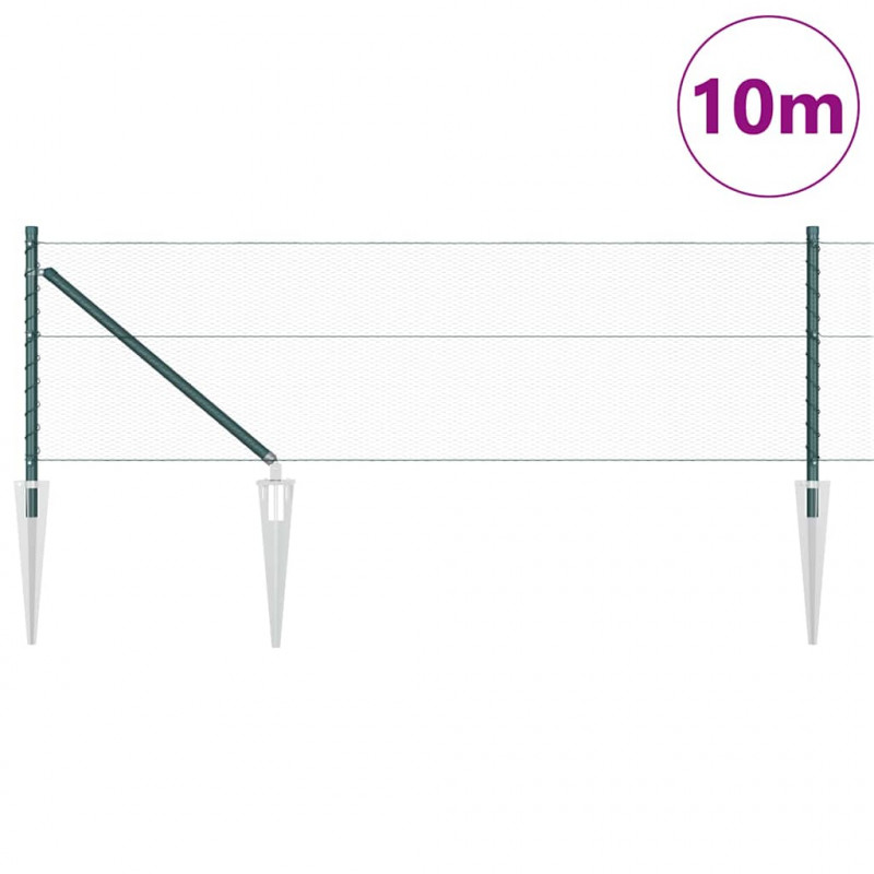 Słupek ogrodzeniowy. Zielony 100 x 0,8 m (siatka 13 mm)