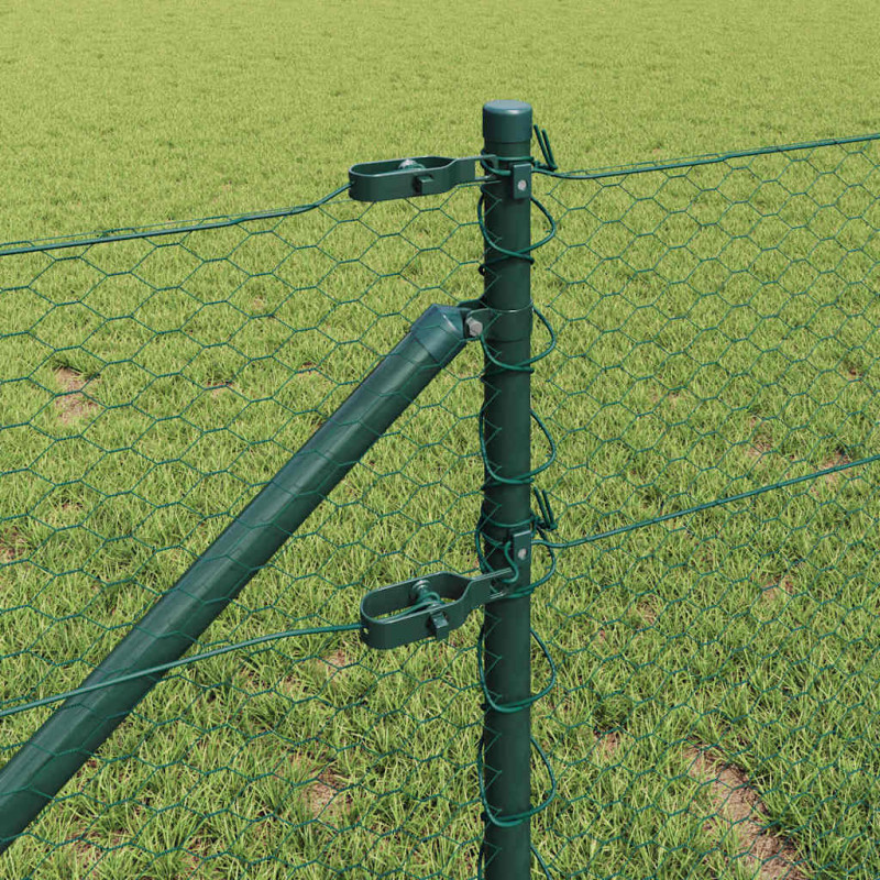 Słupek ogrodzeniowy. Zielony 100 x 0,8 m (siatka 25 mm)
