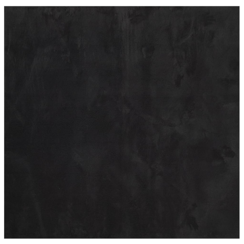 Dywan HUARTE z krótkim włosiem, czarny, 240x240 cm