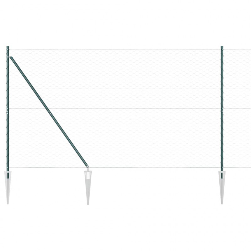 Słupek ogrodzeniowy. Zielony 100 x 1,5 m (siatka 50 mm)