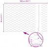 Słupek ogrodzeniowy. Szary 10 x 0,8 m (siatka 50 mm) Stal i PVC