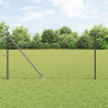 Słupek ogrodzeniowy. Szary 10 x 1 m (siatka 50 mm) Stal i PVC