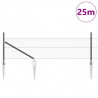 Słupek ogrodzeniowy. Szary 25 x 0,5 m (siatka 13 mm) Stal