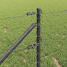 Słupek ogrodzeniowy. Szary 25 x 0,6 m (siatka 25 mm) Stal i PVC