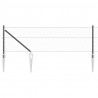 Słupek ogrodzeniowy. Szary 25 x 0,6 m (siatka 50 mm) Stal i PVC