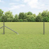 Słupek ogrodzeniowy. Szary 25 x 0,8 m (siatka 25 mm) Stal i PVC